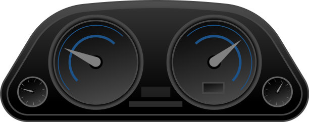 汽车仪表盘图标卡通风格图片下载