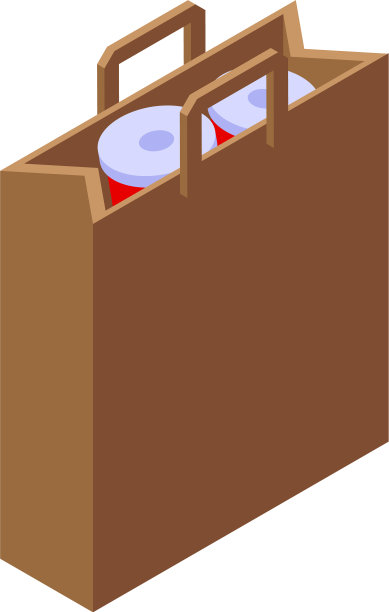 食品包装图标等距风格图片下载