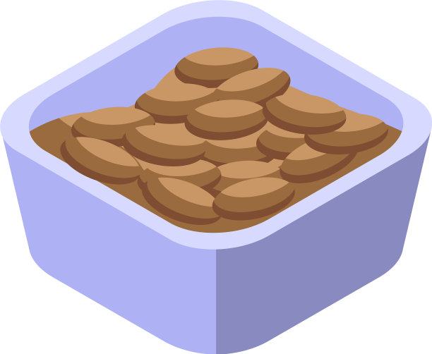 坚果蛋白图标等距风格图片下载