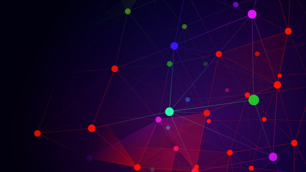 连点和三角形抽象数字生成背景图片下载