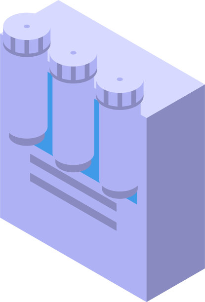 水净化存储图标等距风格图片下载