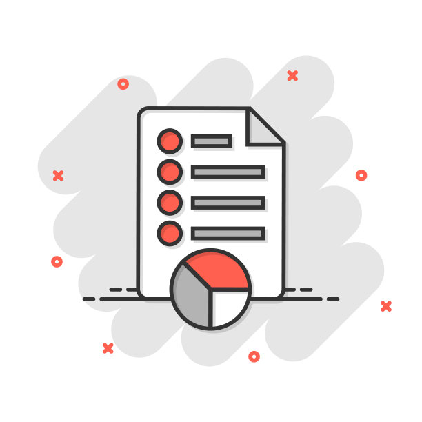 文档图标在漫画风格报告卡通上图片下载