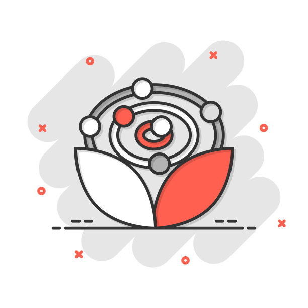 抗氧化剂图标在漫画风格分子卡通图片下载