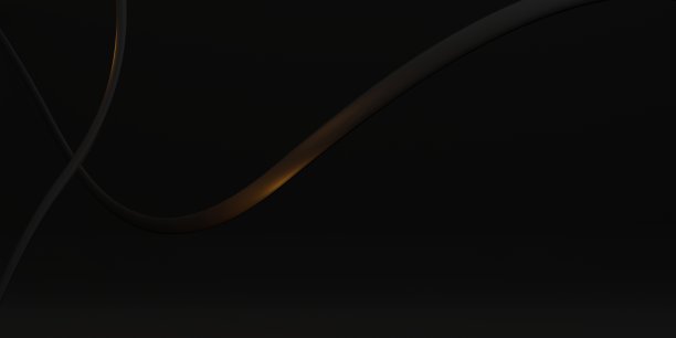 背景波曲线塑料管纹理黑色曲线扭曲三维抽象插图图片下载