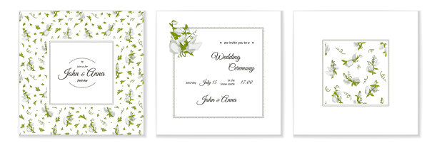 贺卡与鲜花花束-白色的甜蜜图片下载