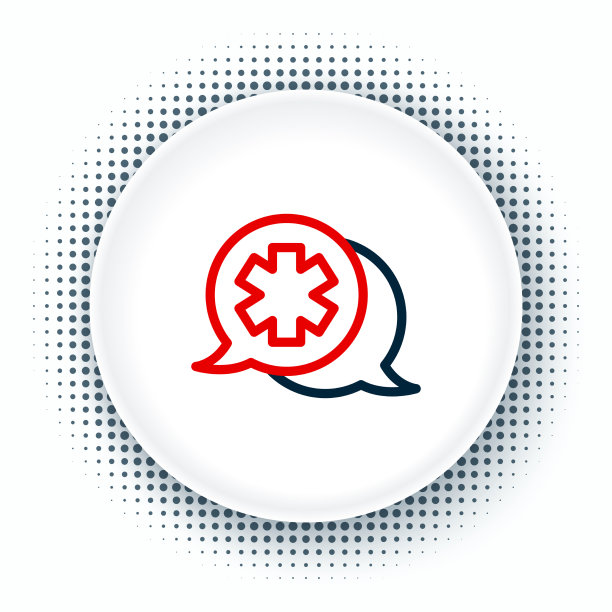 线对话与医生图标孤立图片下载