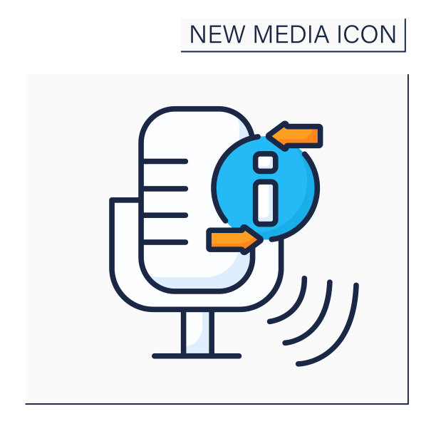 播客彩色图标图片下载