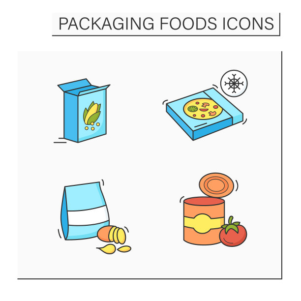 包装食品颜色图标设置图片下载