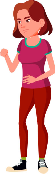 悲伤的女孩试图打开家门卡通图片下载