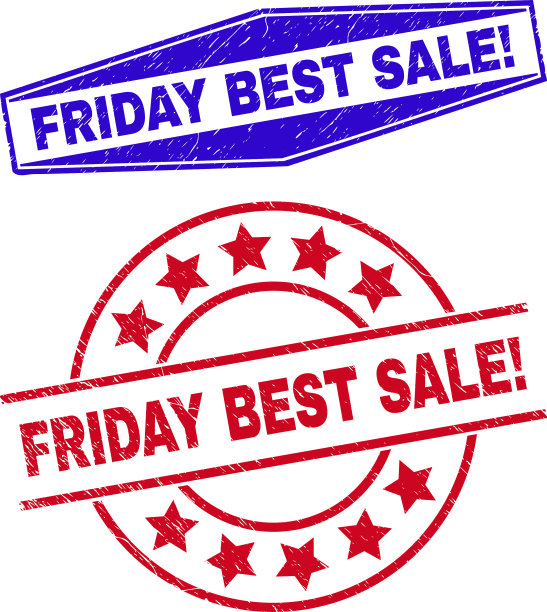 星期五最畅销的感叹号纹理邮票图片下载