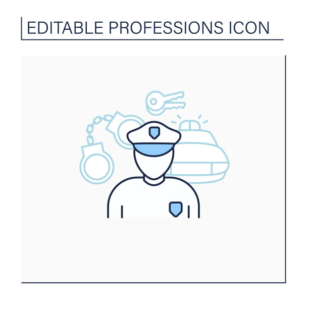 警察一行图标图片下载