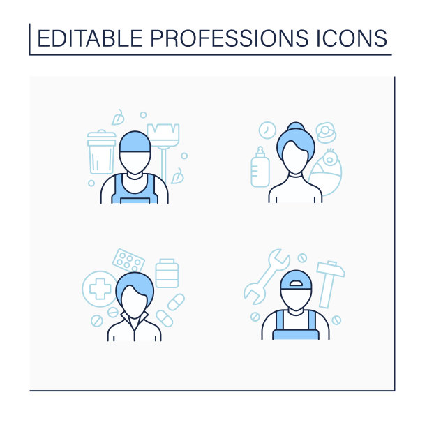 职业线图标集图片下载