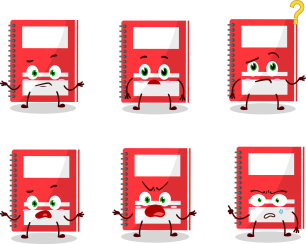 卡通人物红色学习书用什么图片下载