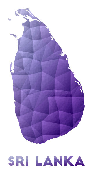 斯里兰卡地图。图片下载