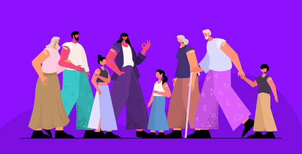 接种过疫苗的患者组经疫苗注射成功后，新冠疫苗全程概念接种成功图片下载