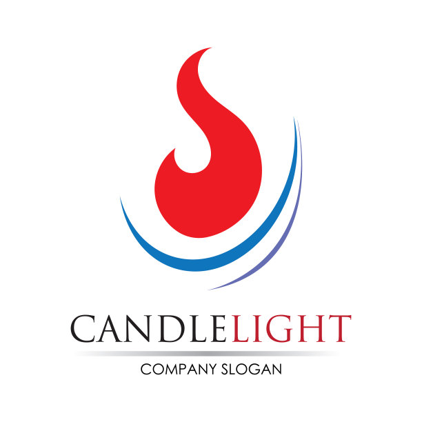 烛光图标标志设计模板图片下载