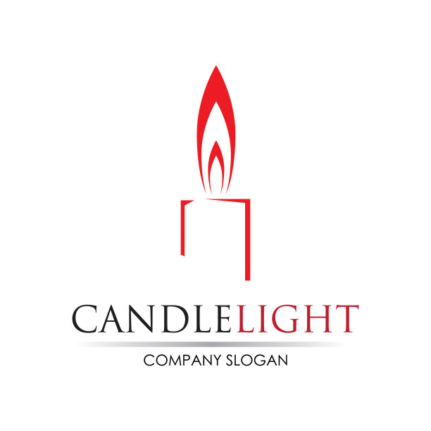 烛光图标标志设计模板图片下载
