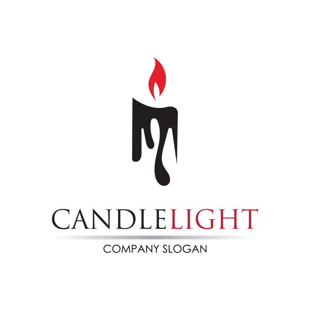 烛光图标标志设计模板图片下载