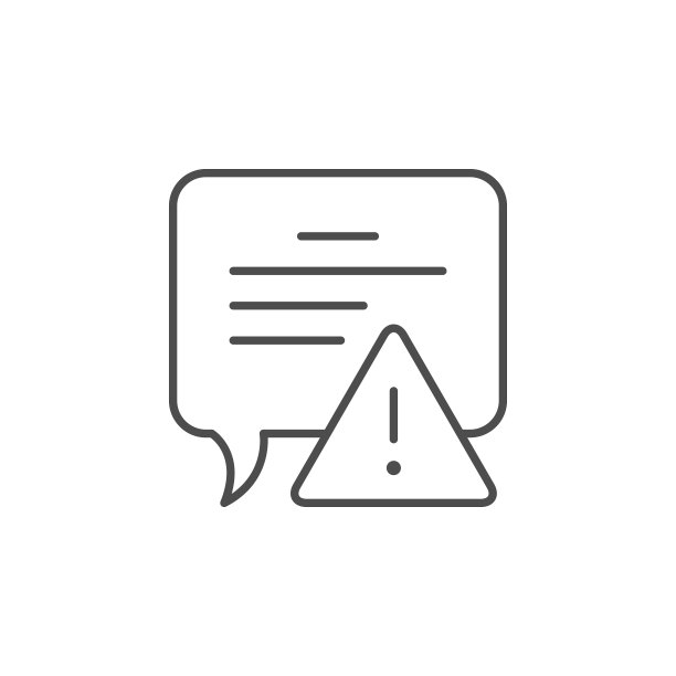 警告信息线性轮廓图标图片下载