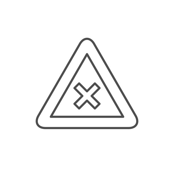 限制标志线条轮廓图标图片下载