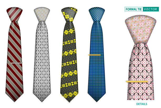 现实优雅的男士正式领带图片下载