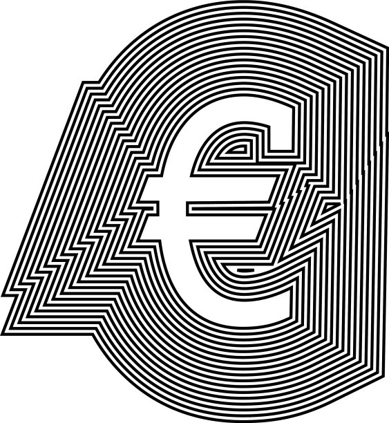 欧陆符号线标志图标设计图片下载