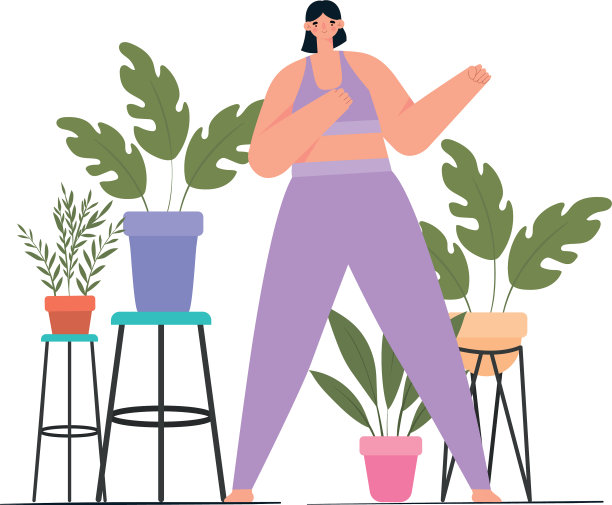 漂亮的女人拉伸图片下载