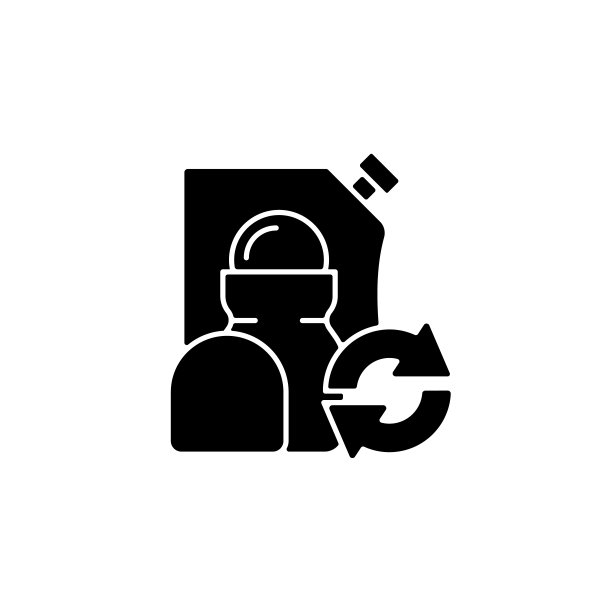 Roll on除臭剂填充黑色字形图标图片下载