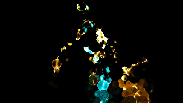 闪电与抽象雷暴数字渲染图片下载