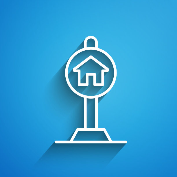 白线酒店标志为交通图标隔离上图片下载