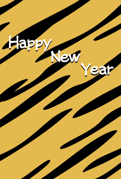 新年贺卡模板图片下载