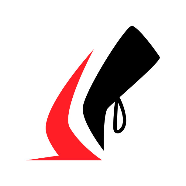 白色背景上的跑鞋符号图片下载