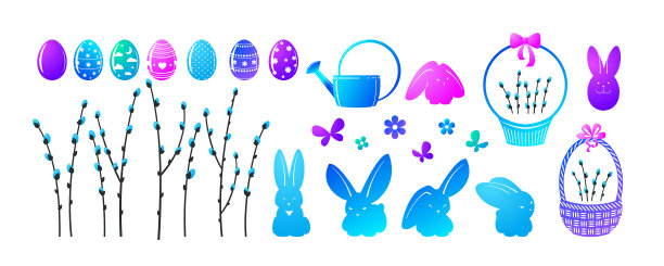 设置元素为您的设计-复活节图片下载