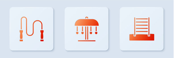 设置吸引人的旋转木马和瑞典跳绳图片下载