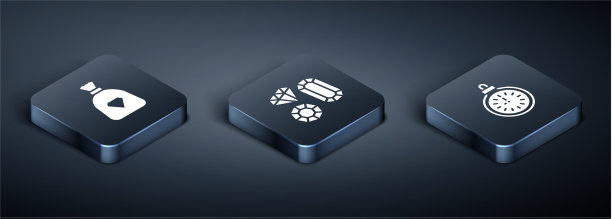 设置等距袋与宝石怀表和宝石图片下载