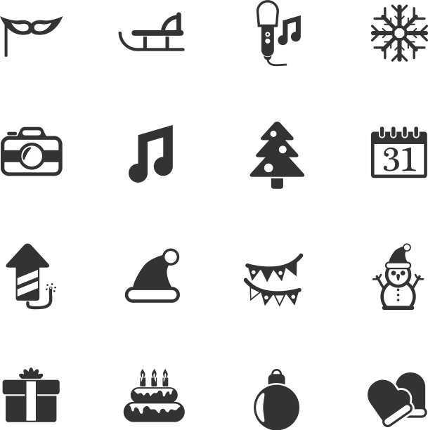 新年图标套装图片下载