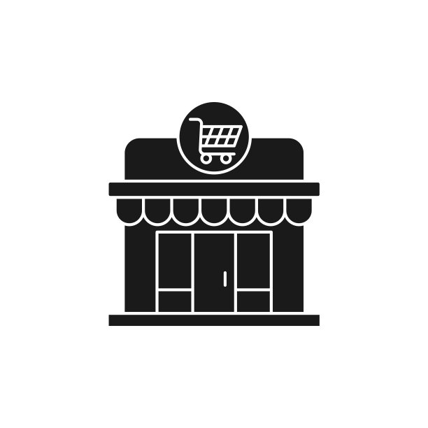 现代商店图标设计商店建筑图标图片下载