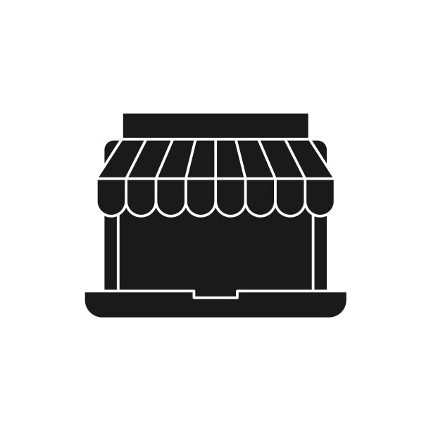 在线商店图标设计现代网上购物图片下载