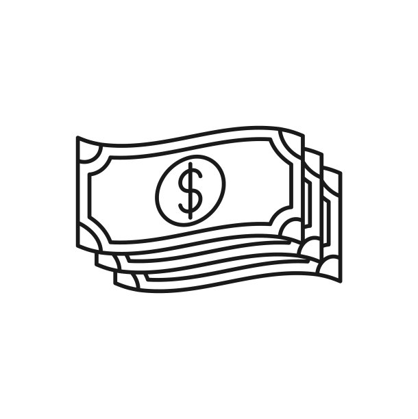 美元金钱图标设计概念图片下载