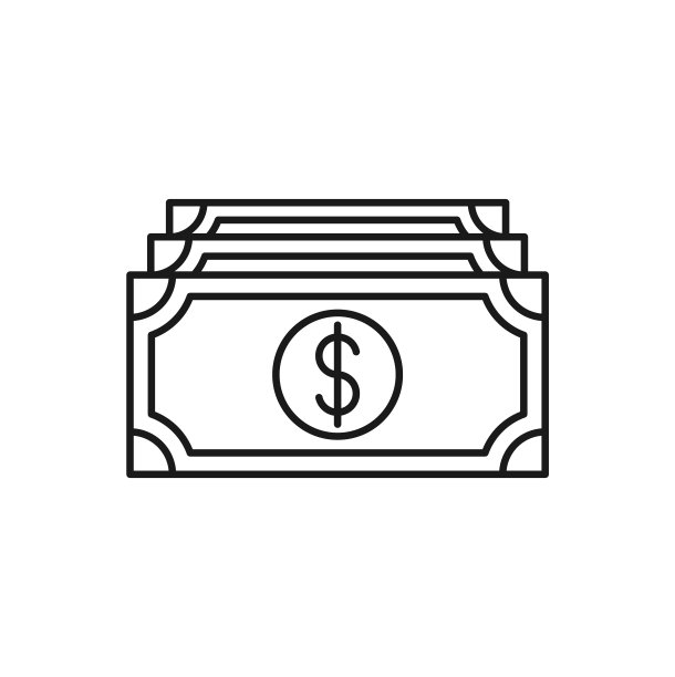 美元金钱图标设计概念图片下载