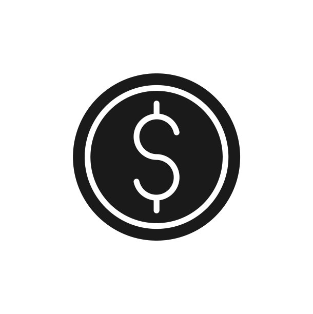 美元硬币图标设计概念图片下载