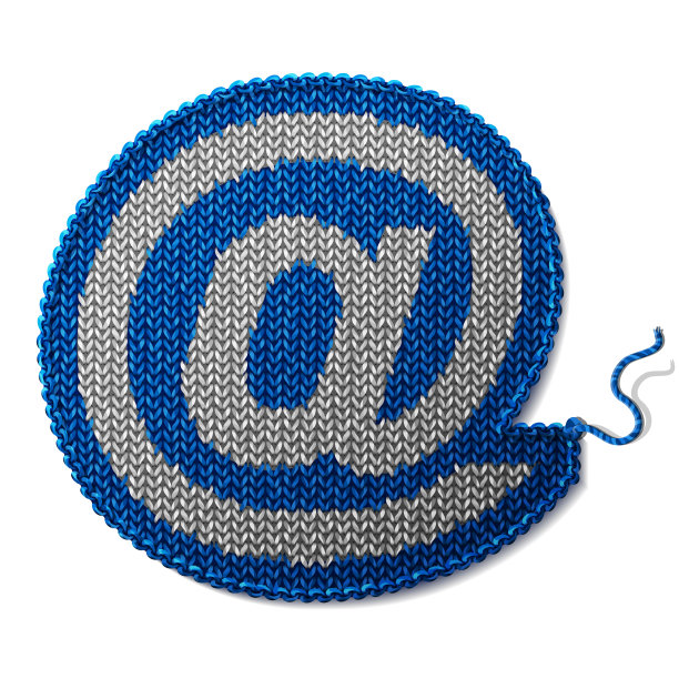 信号针织面料孤立在白色上图片下载