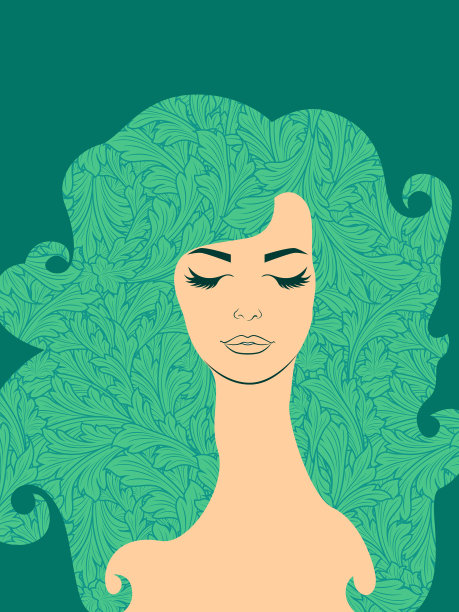 有着一头秀发的漂亮女人图片下载