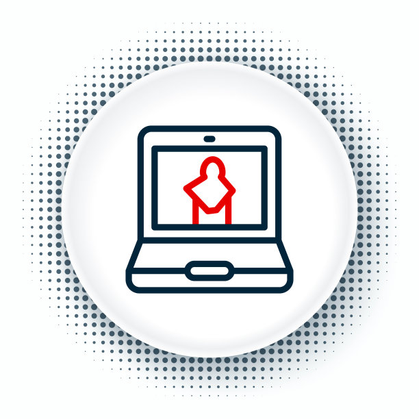 在线博物馆图标隔离上白色线图片下载