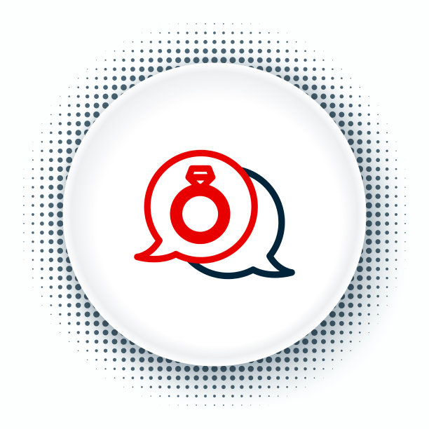 行钻石订婚戒指图标隔离图片下载