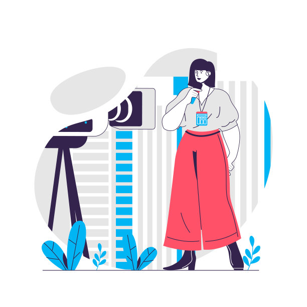 电视节目主持人谈论的新闻网络概念图片下载