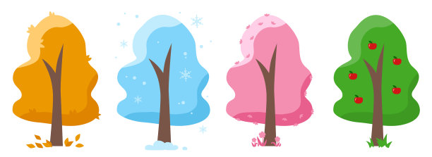 树冬秋春夏定图片下载