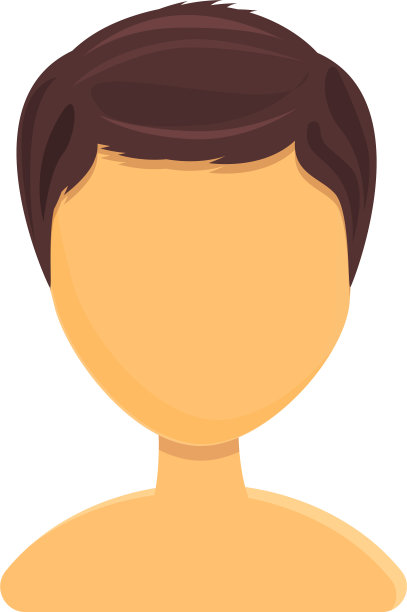 经典的发型图标卡通风格图片下载