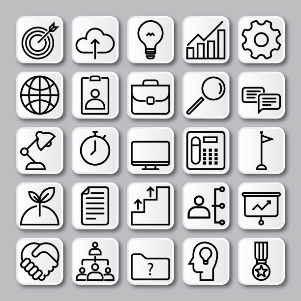 设置业务图标设计模板隔离图片下载