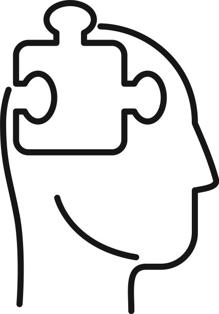 心理过程图标轮廓风格图片下载